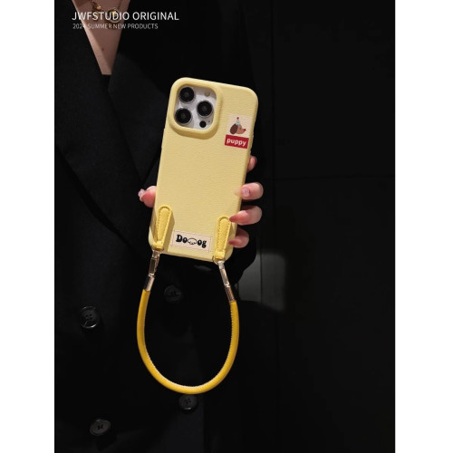 皮紋蘋果16ProMax手機殼iPhone15Pro新款13女12軟套14短繩XR斜背