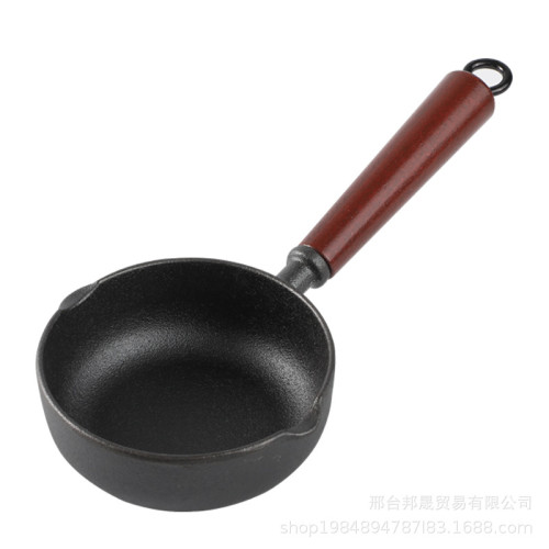 新款小鉄鍋熱油小鍋加深加大鑄鉄煎蛋鍋一件代髮潑油小鍋淋油小鍋