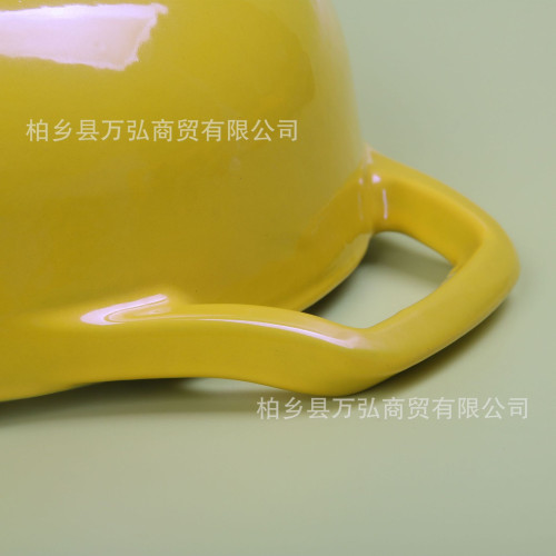  鑄鐵鍋平底琺瑯鍋26cm海鮮鍋 搪瓷燉鍋 不沾鍋 鑄鐵湯鍋