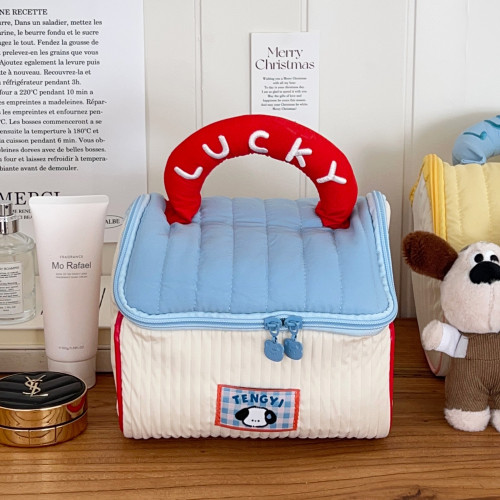 小房子造型化妝包女款可攜式大容量手提收納包旅行居家加厚洗漱包 小房子造型化妝包女款可攜式大容量手提收納包旅行居家加厚洗漱包