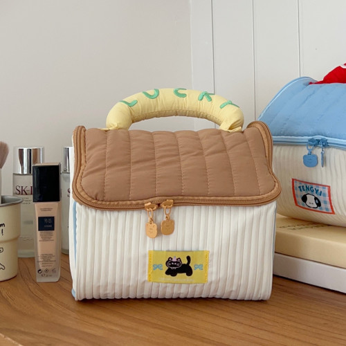 小房子造型化妝包女款可攜式大容量手提收納包旅行居家加厚洗漱包 小房子造型化妝包女款可攜式大容量手提收納包旅行居家加厚洗漱包