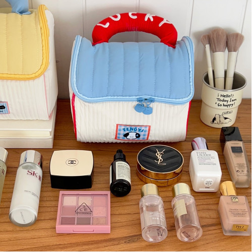 小房子造型化妝包女款可攜式大容量手提收納包旅行居家加厚洗漱包 小房子造型化妝包女款可攜式大容量手提收納包旅行居家加厚洗漱包