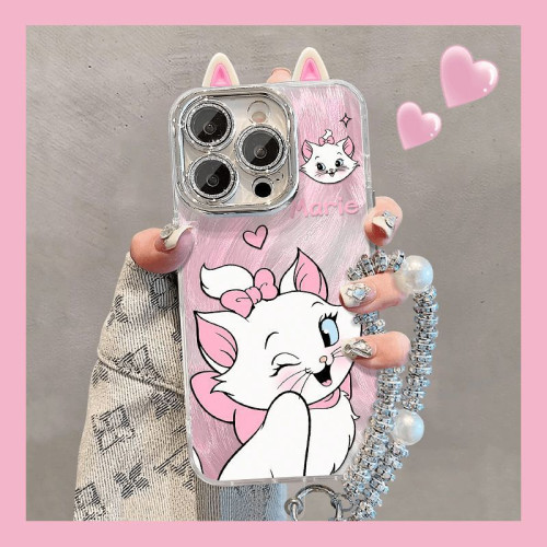 耳朵瑪麗貓蘋果16promax手機殼12/13全包iphone14奶油款xs/xr/7/8 耳朵瑪麗貓蘋果16promax手機殼12/13全包iphone14奶油款xs/xr/7/8