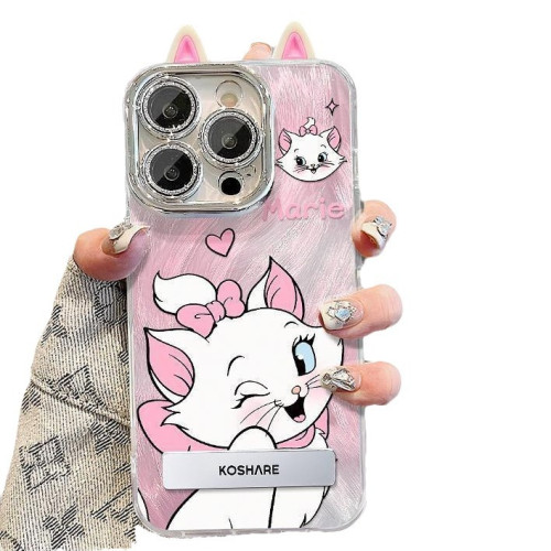 耳朵瑪麗貓蘋果16promax手機殼12/13全包iphone14奶油款xs/xr/7/8 耳朵瑪麗貓蘋果16promax手機殼12/13全包iphone14奶油款xs/xr/7/8