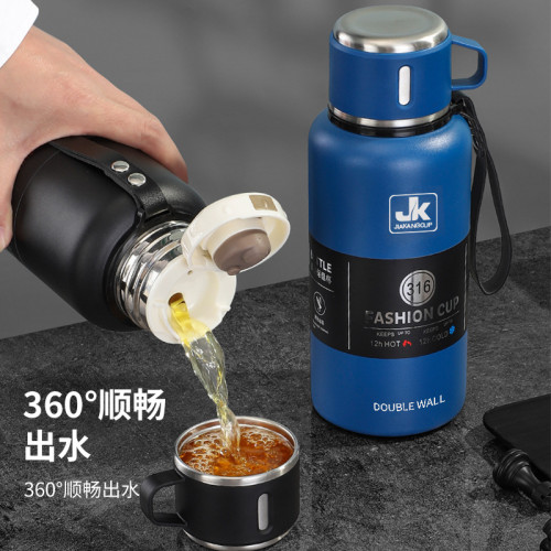 保溫杯316不鏽鋼戶外釣魚車用旅行壺可攜式運動戶外茶水分離杯 保溫杯316不鏽鋼戶外釣魚車用旅行壺可攜式運動戶外茶水分離杯