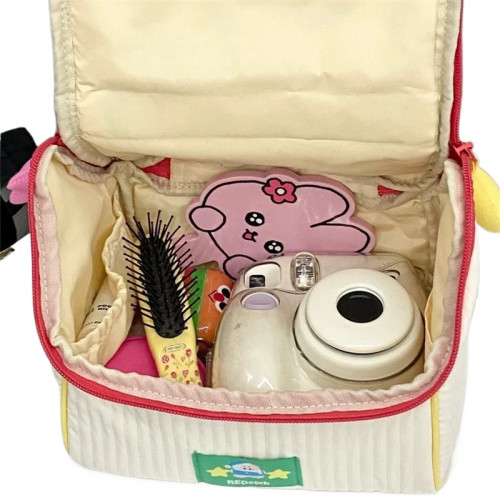 可愛房子護膚品收納袋女大容量化妝包可攜式手提旅行洗漱整理收納包 可愛房子護膚品收納袋女大容量化妝包可攜式手提旅行洗漱整理收納包