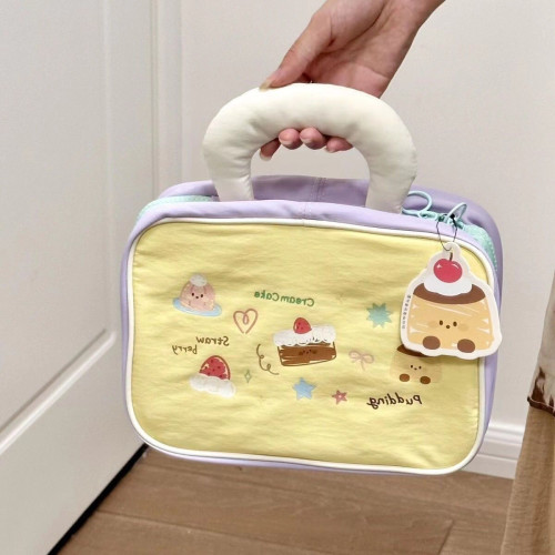 2024新款甜美多巴胺化妝包少女蛋糕可攜式大容量化妝包旅行收納包 2024新款甜美多巴胺化妝包少女蛋糕可攜式大容量化妝包旅行收納包