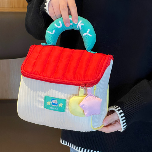 可愛小房子化妝包大容量高顔值手提可攜式防水旅行收納包加厚洗漱包 可愛小房子化妝包大容量高顔值手提可攜式防水旅行收納包加厚洗漱包