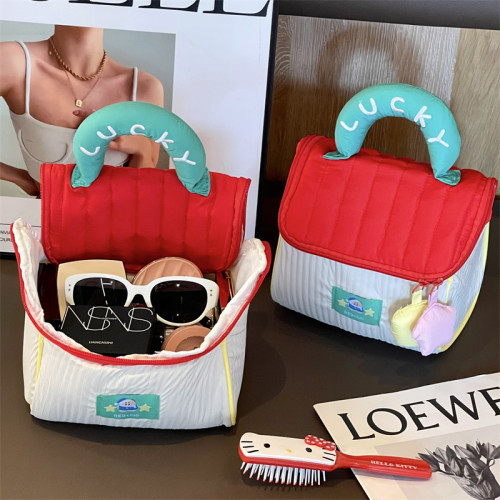 可愛小房子化妝包大容量高顔值手提可攜式防水旅行收納包加厚洗漱包 可愛小房子化妝包大容量高顔值手提可攜式防水旅行收納包加厚洗漱包