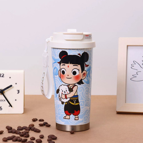 哪吒2之魔童閙海敖丙雙飲吸管式保溫杯大容量咖啡杯新款杯子學生 哪吒2之魔童閙海敖丙雙飲吸管式保溫杯大容量咖啡杯新款杯子學生