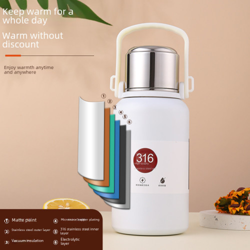 316不鏽鋼保溫杯可攜式提手壺戶外水杯大容量保溫壺運動水壺金鋼壺 316不鏽鋼保溫杯可攜式提手壺戶外水杯大容量保溫壺運動水壺金鋼壺