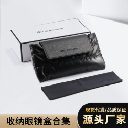 眼鏡清潔液螺絲刀眼鏡盒袋套裝防藍光偏光測試卡藍光燈折疊收納包