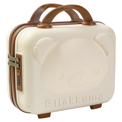 14寸PP手提行李箱3D卡通小熊化妝箱多功能迷你化妝收納包伴手禮 14寸PP手提行李箱3D卡通小熊化妝箱多功能迷你化妝收納包伴手禮