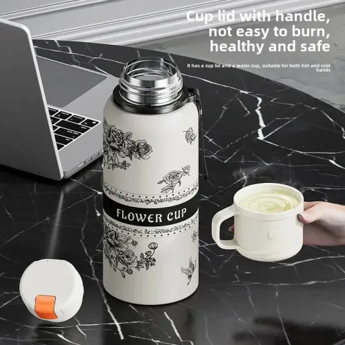 2025新款梔子花保溫杯高顔值水杯316L不鏽鋼茶杯子大容量學生水壺 2025新款梔子花保溫杯高顔值水杯316L不鏽鋼茶杯子大容量學生水壺