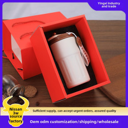 咖啡杯316不鏽鋼保溫杯高顔值男女學生泡飲杯家用保冷水杯大容量