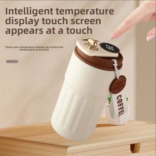 咖啡杯316不鏽鋼保溫杯高顔值男女學生泡飲杯家用保冷水杯大容量