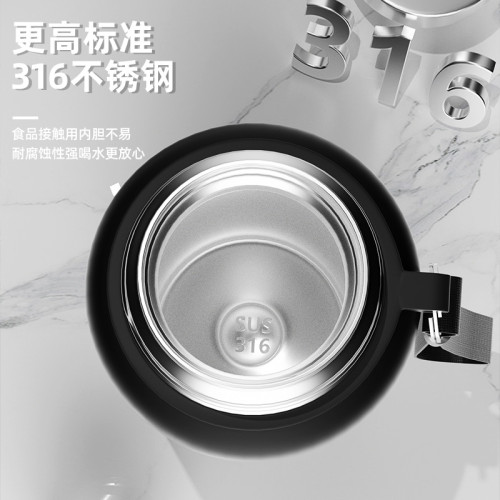 戶外大容量保溫杯男士可攜式全鋼運動水壺不鏽鋼茶水分離水杯子 戶外大容量保溫杯男士可攜式全鋼運動水壺不鏽鋼茶水分離水杯子