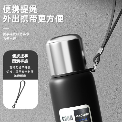 戶外大容量保溫杯男士可攜式全鋼運動水壺不鏽鋼茶水分離水杯子 戶外大容量保溫杯男士可攜式全鋼運動水壺不鏽鋼茶水分離水杯子