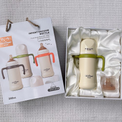 維迪熊嬰幼兒316保溫杯禮盒兒童水杯一杯兩用成長嬰兒鴨嘴學飲