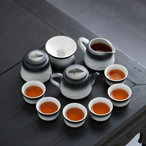 車用旅行茶具套裝家用簡約泡茶壺陶瓷茶杯戶外露營茶盤可攜式套裝 車用旅行茶具套裝家用簡約泡茶壺陶瓷茶杯戶外露營茶盤可攜式套裝