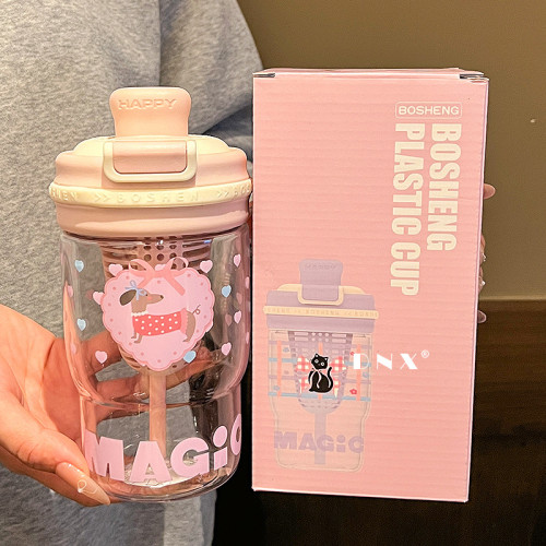 夏天水杯女生高顔值可愛咖啡杯帶茶倉雙飲吸管杯學生隨手杯子新款 夏天水杯女生高顔值可愛咖啡杯帶茶倉雙飲吸管杯學生隨手杯子新款