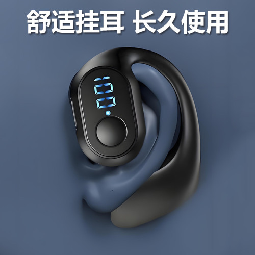 藍牙耳機真無線不入耳商務開車運動跑步聽歌通話單耳掛式數顯