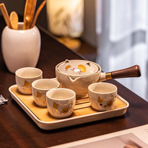 摩登主婦功夫茶具套裝可攜式旅行快客杯家用懶人泡茶杯神器逍遙茶壺