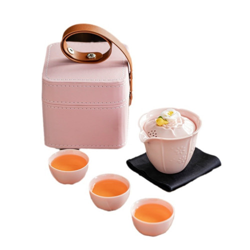 戶外旅行茶具小套裝快客杯可攜式包茶盤日式防燙蓋碗商務伴手禮 戶外旅行茶具小套裝快客杯可攜式包茶盤日式防燙蓋碗商務伴手禮