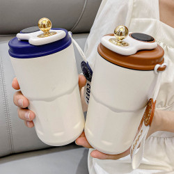 創意智能咖啡杯316不鏽鋼保溫杯子禮品杯戶外可攜式隨行杯運動水杯