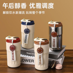 2025新款316不鏽鋼保溫杯咖啡杯智能測溫高顔值男女學生水杯