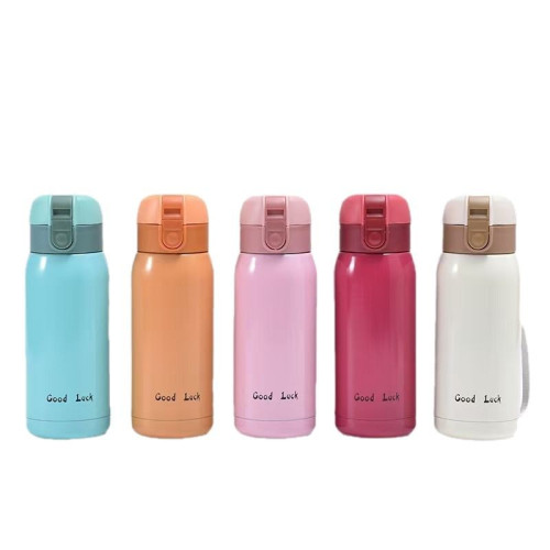 特惠創意Goodluck少女保溫杯可愛小巧不鏽鋼彈跳可攜式迷你杯 特惠創意Goodluck少女保溫杯可愛小巧不鏽鋼彈跳可攜式迷你杯