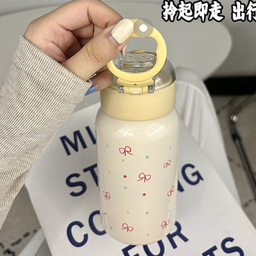 水杯女生可愛高顔值316不鏽鋼吸管保溫杯大容量學生可攜式防摔杯子 水杯女生可愛高顔值316不鏽鋼吸管保溫杯大容量學生可攜式防摔杯子