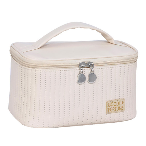 開蓋蛋糕化妝包PU純色手提洗漱包化妝品收納包化妝包大容量高級感 開蓋蛋糕化妝包PU純色手提洗漱包化妝品收納包化妝包大容量高級感