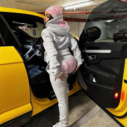 SynaWord美式寬松衛衣帽衫衛褲Y2K男女潮牌嘻哈街頭情侶休閒套裝