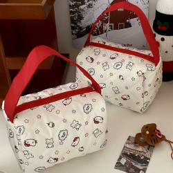 貓咪大容量手提化妝包2025新款可攜式收納包洗漱包立體超可愛手提包