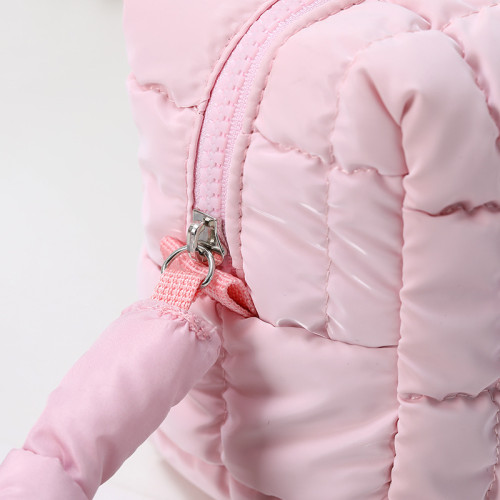 簡約ins風羽絨化妝包女小可攜式旅行手提大容量高級感填充棉收納包 簡約ins風羽絨化妝包女小可攜式旅行手提大容量高級感填充棉收納包