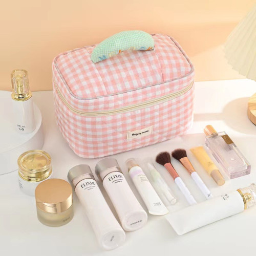 可愛手提化妝包可攜式大容量旅行洗漱包化妝品護膚品收納包馬卡龍包 可愛手提化妝包可攜式大容量旅行洗漱包化妝品護膚品收納包馬卡龍包