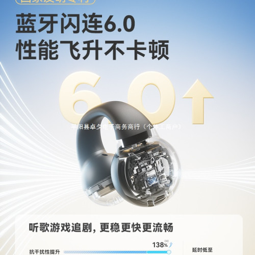 sanag塞那全景音耳夾式藍牙耳機無線降噪不入耳運動型定向傳音Z36