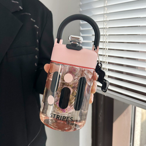 水杯女塑膠杯高顔值帶茶漏泡茶吸管杯可攜式耐高溫隨手咖啡杯子 水杯女塑膠杯高顔值帶茶漏泡茶吸管杯可攜式耐高溫隨手咖啡杯子