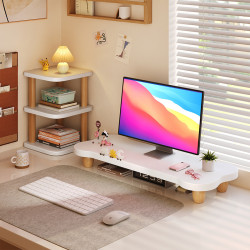 電腦螢幕增高架顯示器加高底座加長辦公桌面置物架筆電底托支架