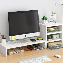 桌上型電腦增高架辦公桌面收納置物架桌上顯示器擡高架底座墊高架子