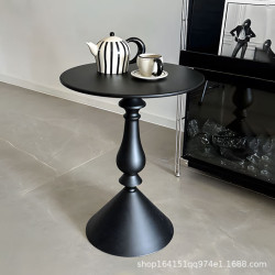 2024新款客廳邊幾沙發小邊桌可移動小茶幾圓形出租房陽台置物桌子