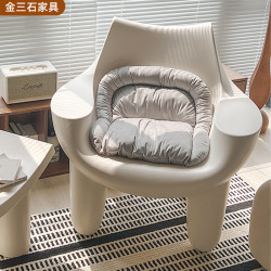 休閒單人沙發椅門口入戶換鞋凳客廳奶油風休閒陽台懷抱軟包大象椅