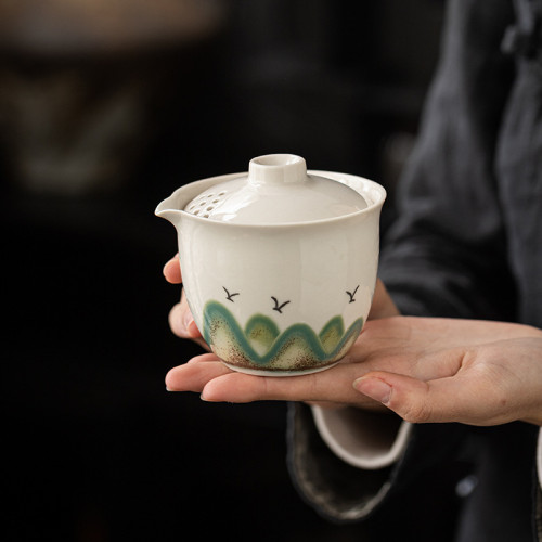 陶瓷快客杯旅行茶具套裝可攜式車用戶外功夫茶具套組禮品 陶瓷快客杯旅行茶具套裝可攜式車用戶外功夫茶具套組禮品