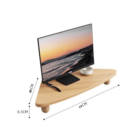 轉角電腦增高架家用桌上型顯示器支架辦公室桌面置物架三角收納架子 轉角電腦增高架家用桌上型顯示器支架辦公室桌面置物架三角收納架子