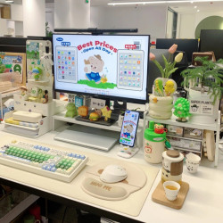 老破小工位改造神器女生辦公室辦公桌布置收納好物轉角桌面置物架