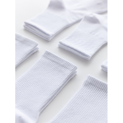 3雙新疆棉純色白色襪子男女短襪中筒襪運動學生襪潮流情侶長筒襪