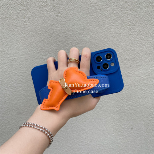 高級橙法鬭犬腕帶適用於蘋果14promax手機殼13保護套12/11/xsmax 高級橙法鬭犬腕帶適用於蘋果14promax手機殼13保護套12/11/xsmax