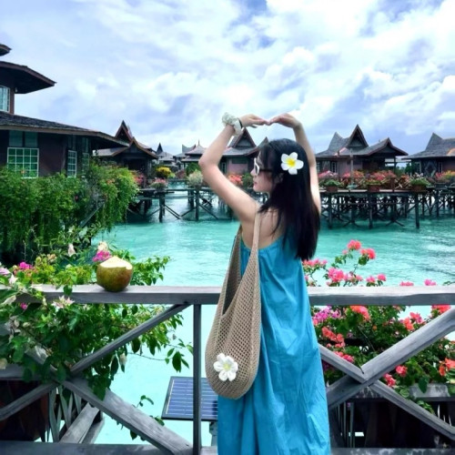 夏天海邊編織包包女式新款單肩包大容量托特包沙灘度假草編包寬松