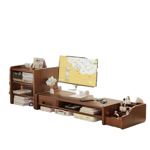 桌上型工位電腦增高架家用辦公桌面收納置物架帶抽屜顯示器墊高托架 桌上型工位電腦增高架家用辦公桌面收納置物架帶抽屜顯示器墊高托架